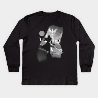 Villain-Sephiroth Kids Long Sleeve T-Shirt